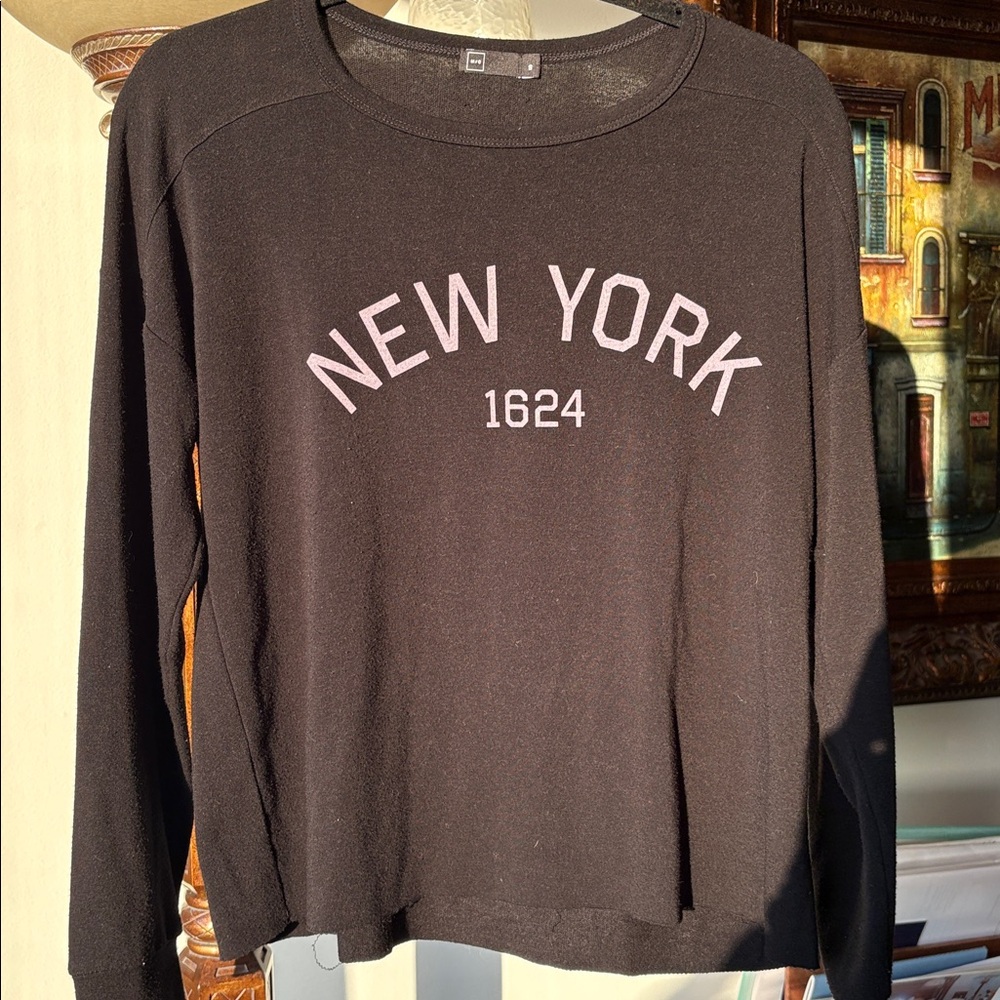 M/c long sleeve women’s New York shirt stretchy fabric